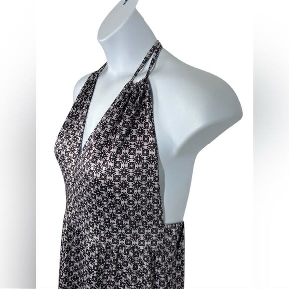 Boho Maxi Dress Open Back Purple Mini Medallion Halter Neck Sz XL Festival Sexy - Picture 7 of 12